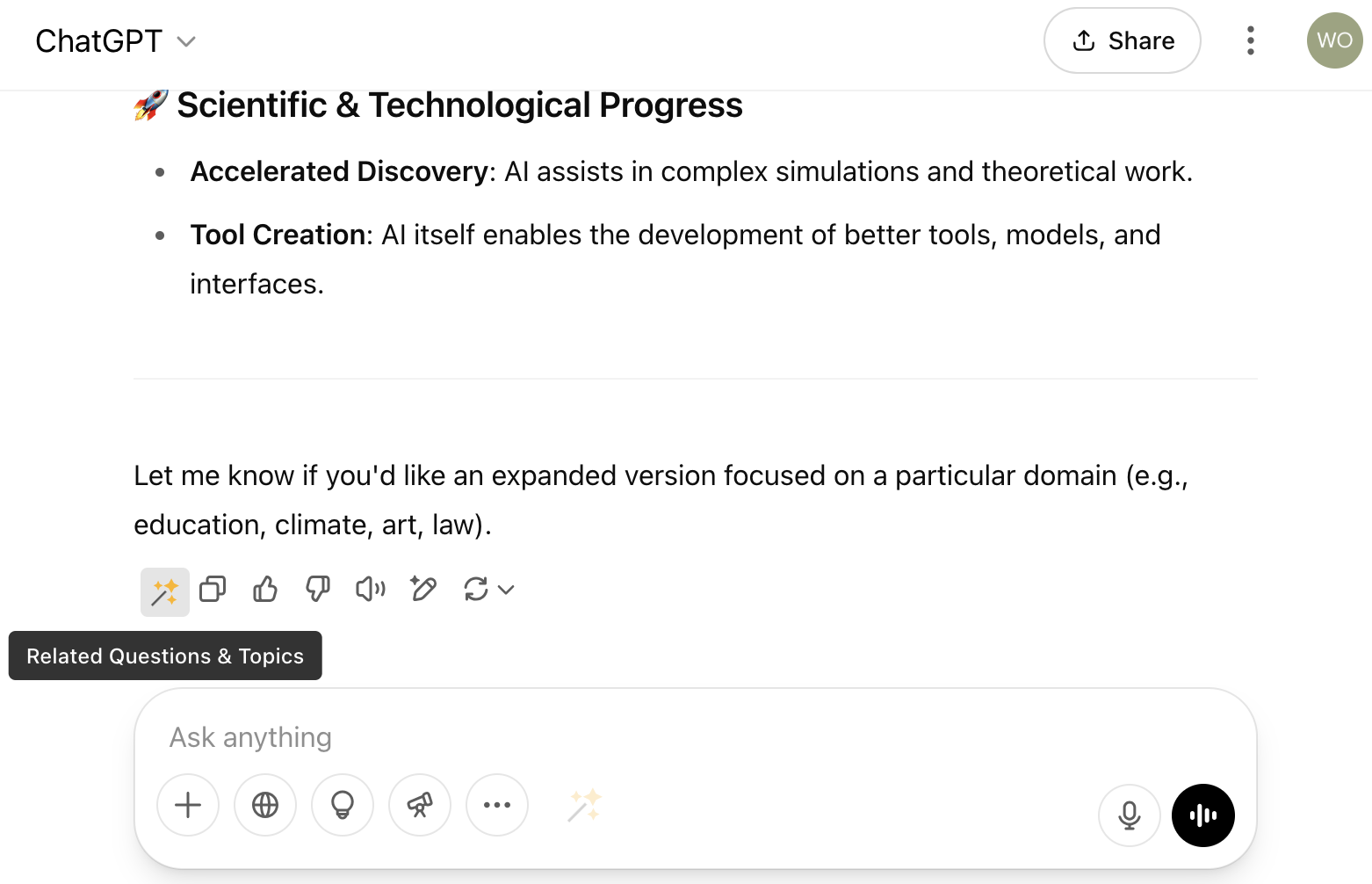 FunBlocks AI Prompt Optimizer related questions and topics interface